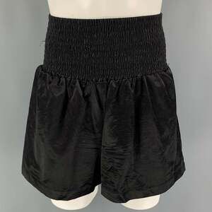 WALTER VAN BEIRENDONCK AW19 Black Cotton Drip Boxer Corset Shorts